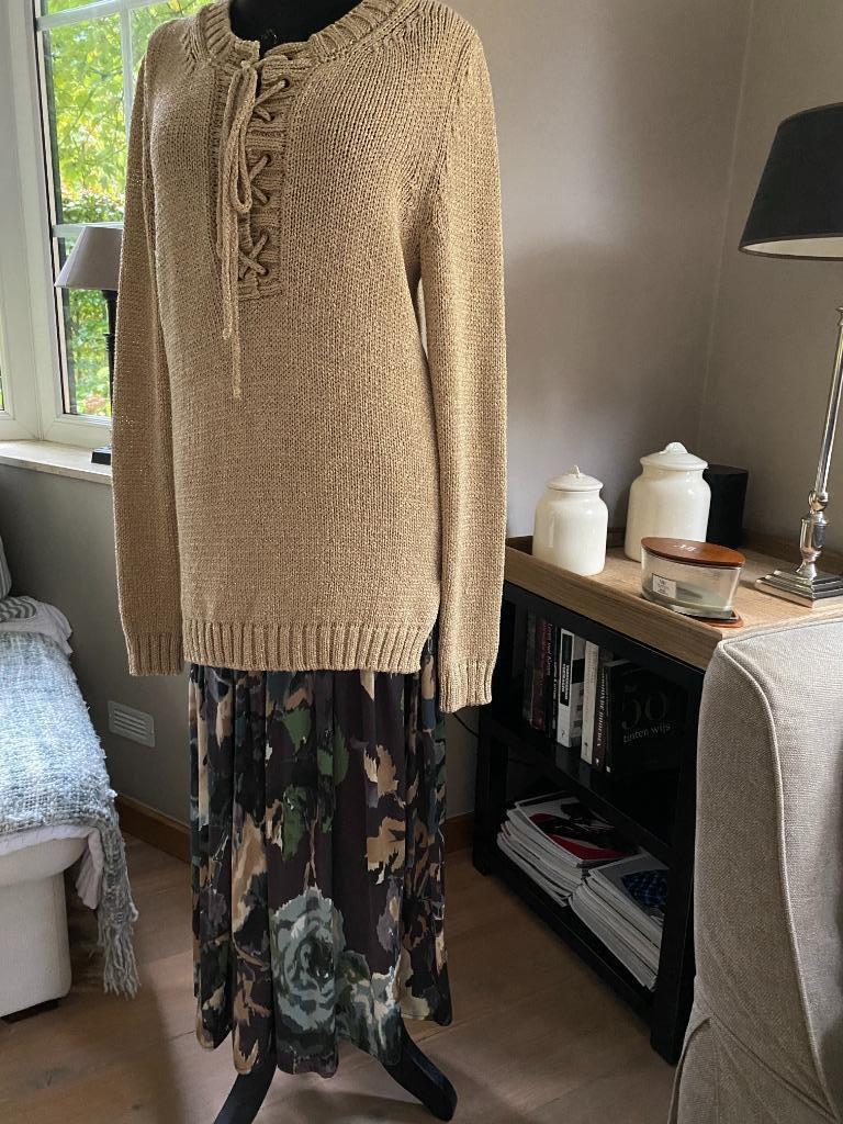 SCAPA goudkleurige lange trui - M (38/40), Kleding | Dames, Maat 38/40 (M), Scapa, Overige kleuren, Nieuw