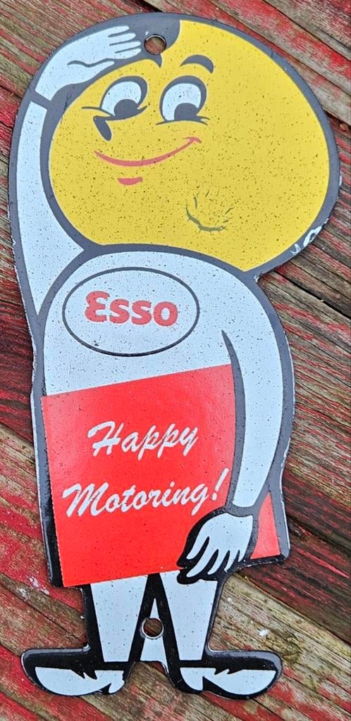 Plaque émaillée Esso Happy Motoring
C'est un millésime, Enlèvement ou Envoi, Panneau publicitaire