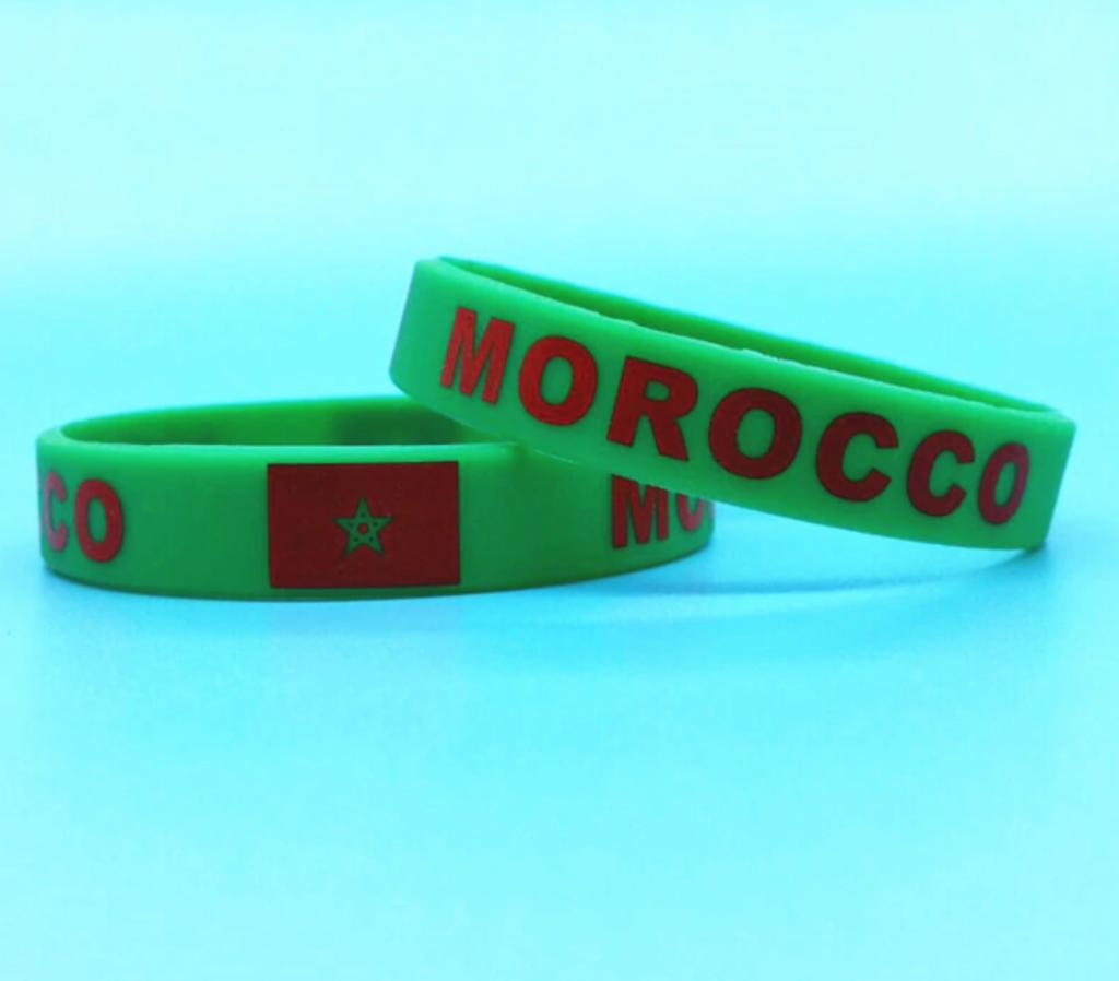 Siliconen armband / polsband Morocco Marokko Maroc, Ophalen of Verzenden, Nieuw