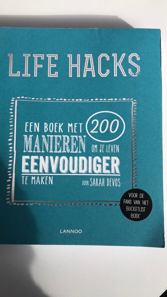 Sarah Devos - Life hacks, Boeken, Mode, Gelezen, Ophalen of Verzenden