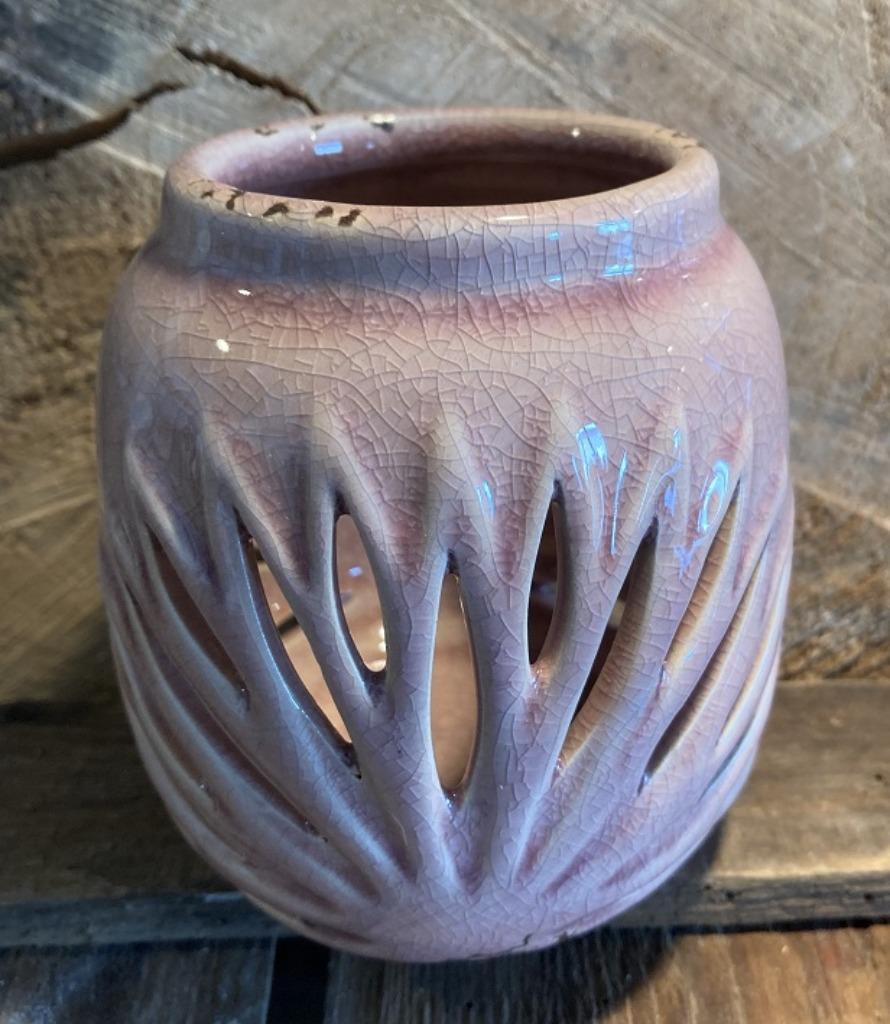 RIVERDALE Kaarsenhouder/windlicht, Vintage Oud-roze Nieuw, Enlèvement ou Envoi, Neuf, Autres matériaux, Chandelier