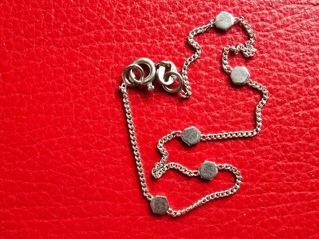 IDÉE CADEAU! Fin bracelet en argent 925 poinçonné, Enlèvement ou Envoi, Comme neuf, Argent, Argent