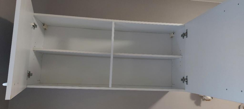 Bovenkast wit met 2 deuren, Ophalen, Gebruikt, Wit, Overige typen