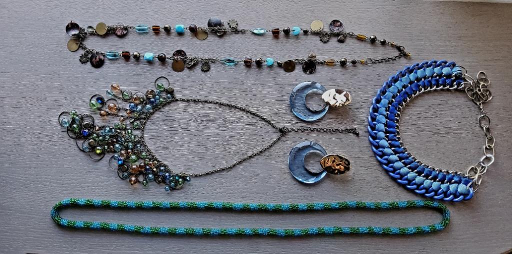 Bijouterie : collier, collier, boucles d'oreilles, nouveau, Neuf, Pierre ou Minéral, Enlèvement ou Envoi, Avec pierre précieuse