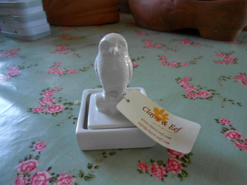 * Clayre & Eef | Stempel - Uil | Ø 6 * 8 cm | keramiek, Nieu, Ophalen of Verzenden