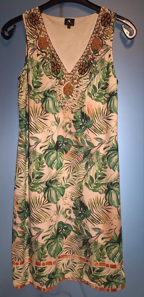 K-design zomerjurk met kraaltjes Medium, Ophalen of Verzenden, Zo goed als nieuw