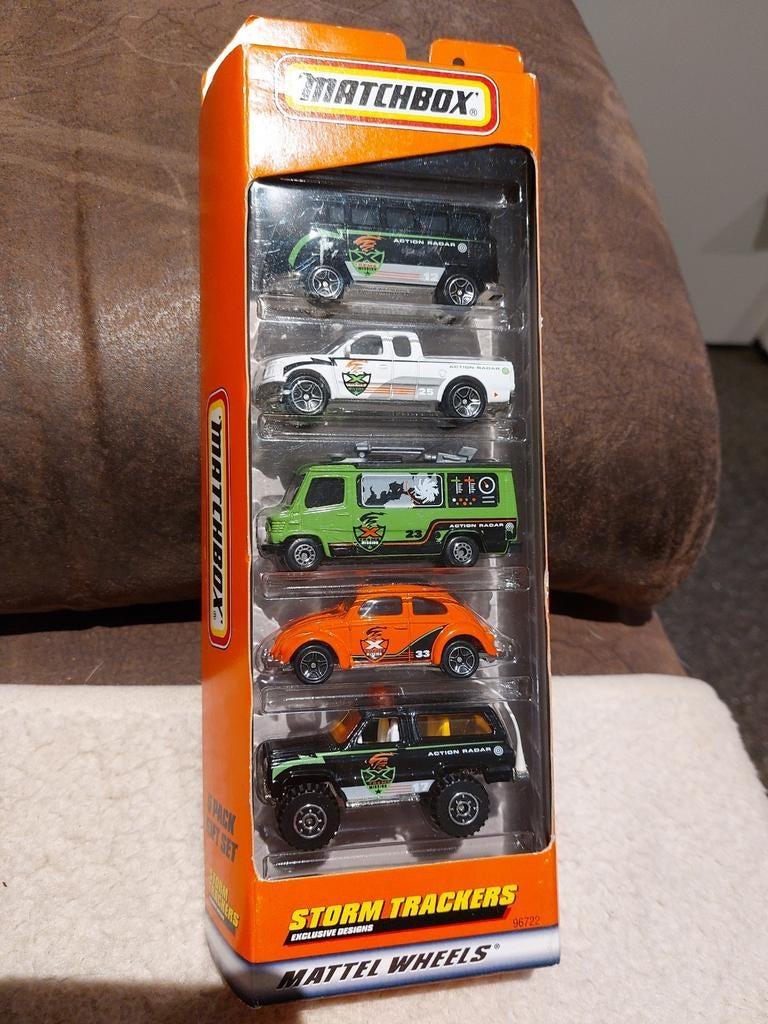 matchbox stormtrackers 5 pack, Ophalen of Verzenden, Nieuw, Auto, Matchbox