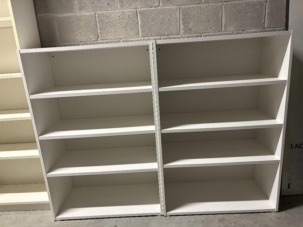 Meubles étagères blancs Ikea, lot de 2, Enlèvement, Comme neuf