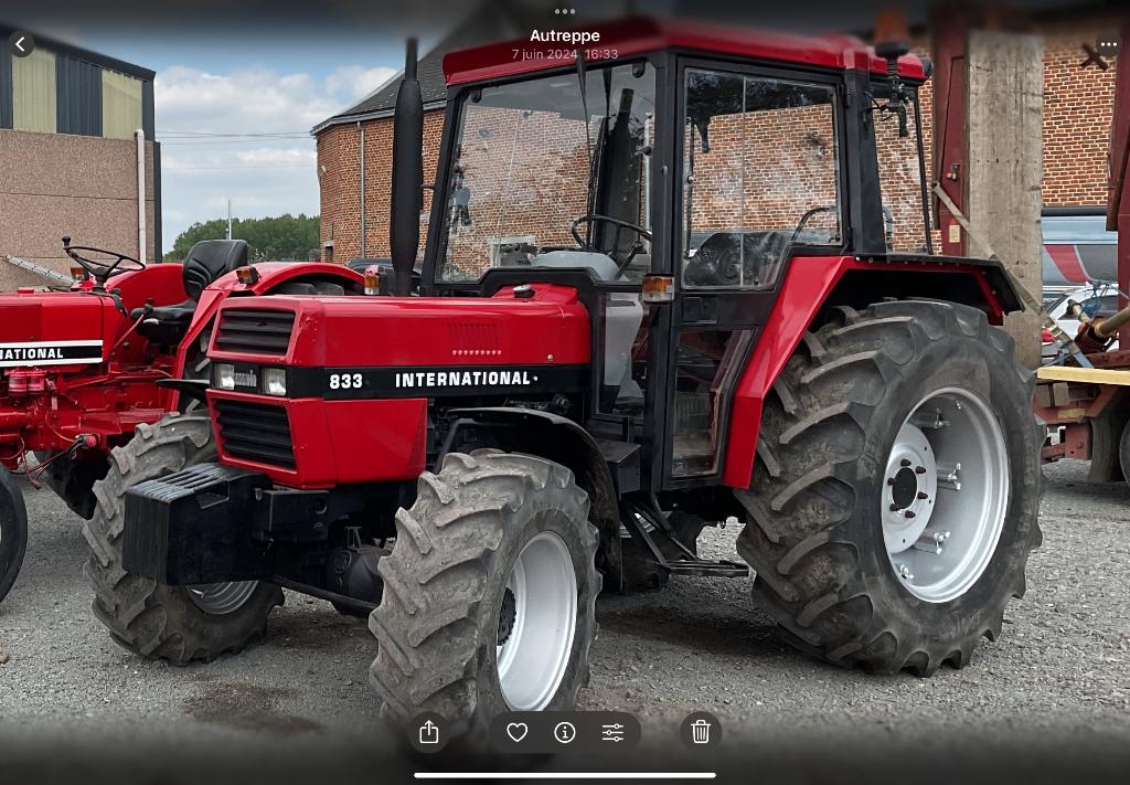 Tracteur Ih 833 sa, Ophalen of Verzenden
