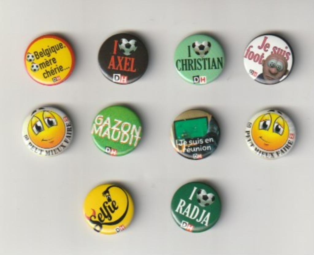 PIN'S  BADGES  FOOTBALL  BELGIQUE   10 PIECES, Enlèvement ou Envoi, Neuf, Sport, Insigne ou Pin's
