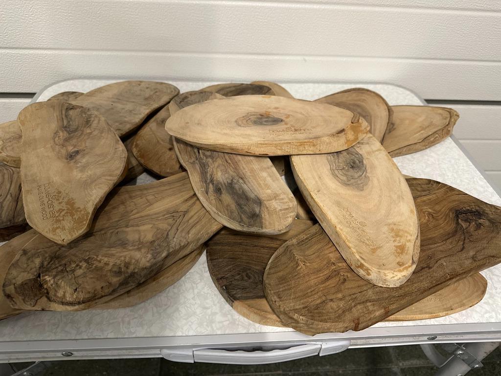 Tapas plankjes Bowls and Dishes Pure Olive Wood, Huis en Inrichting, Ophalen, Gebruikt, Overige materialen, Overige typen
