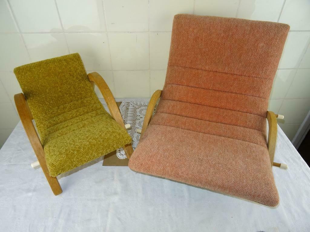 Vintage design stoeltjes 2x kattenbankje Ook los te koop, Antiek en Kunst, Kunst | Designobjecten, Ophalen of Verzenden