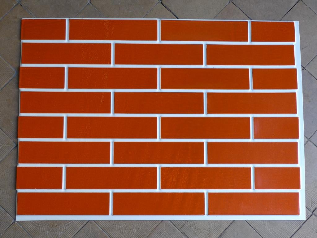 plastieken plaat met muur imitatie - voor bekleding/ decor, Doe-het-zelf en Bouw, Ophalen of Verzenden, Nieuw, Overige materialen