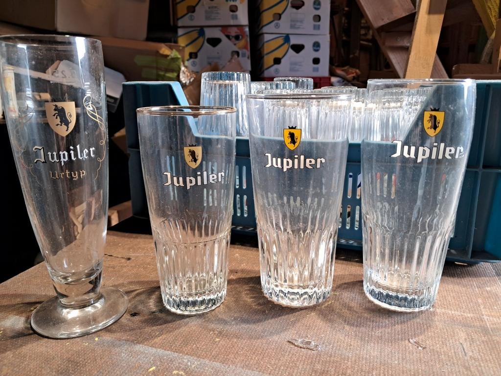 Jupilerglazen, Ophalen of Verzenden, Zo goed als nieuw