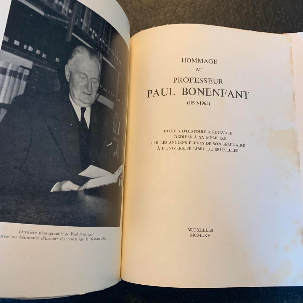 Hommage au professeur Paul Bonenfant - 1965, Enlèvement ou Envoi, Comme neuf