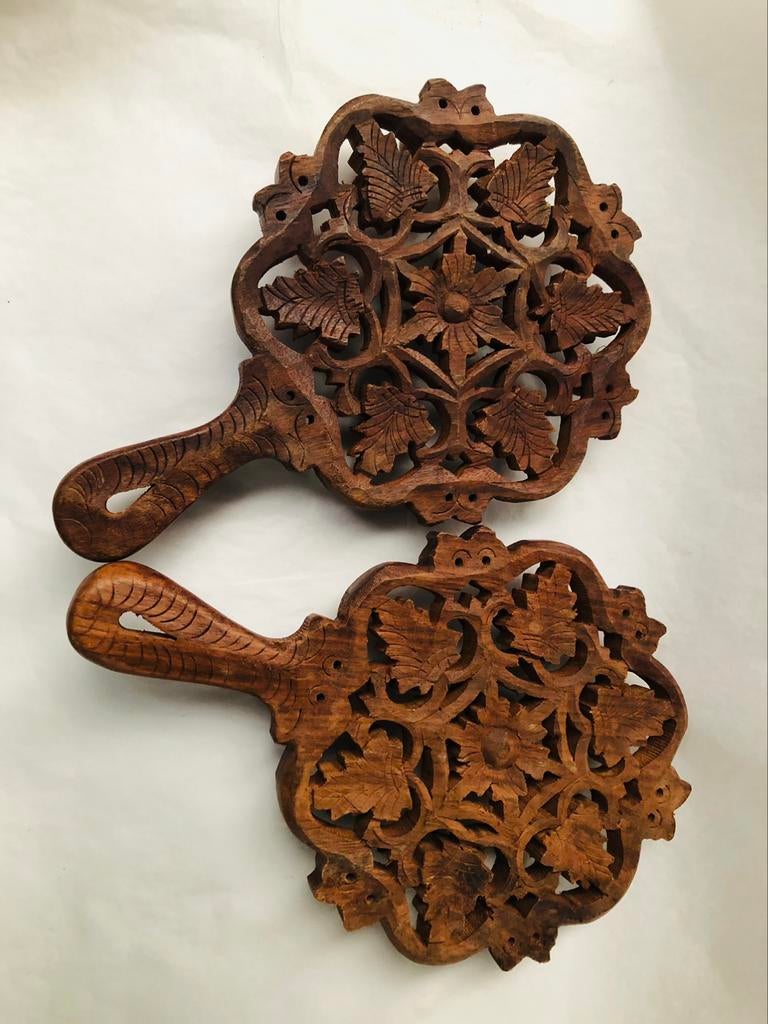 Vintage - Houten Onderleggers, Ophalen of Verzenden
