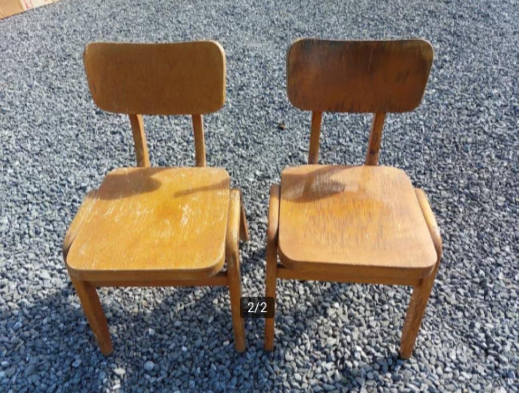 oude kleuterstoeltjes, Enlèvement, Utilisé, Chaise(s)