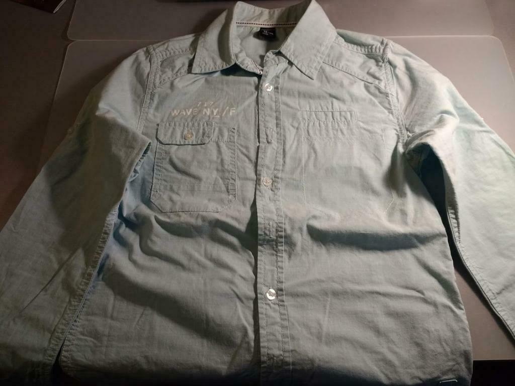 lichtblauw hemd Sevenoneseven - m.158/164, Kinderen en Baby's, Ophalen of Verzenden, Zo goed als nieuw, Jongen, Overhemd of Blouse