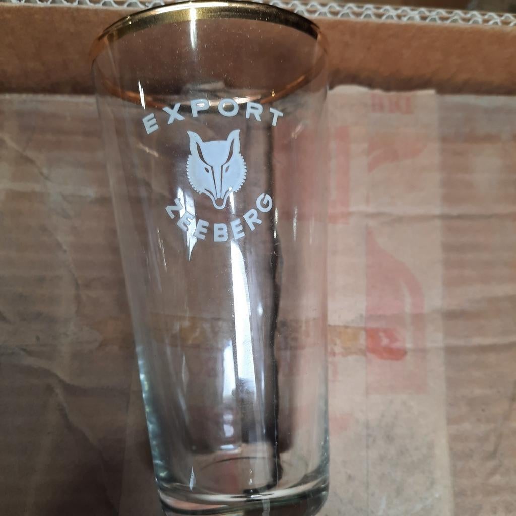 Zeeberg en Roman glazen , als nieuw. Gouden rand ! Export !, Verzamelen, Ophalen of Verzenden, Zo goed als nieuw