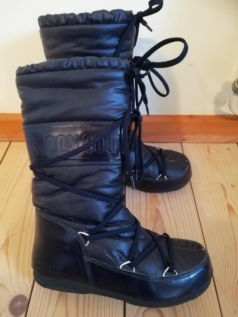 MOONBOOT original High marineblauw  - 36, Kleding | Dames, MOONBOOT, Blauw, Snowboots, Ophalen of Verzenden
