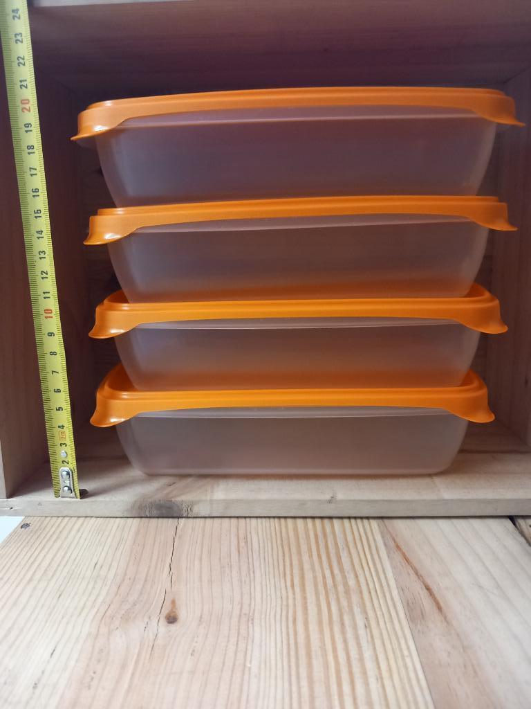 4 BOITES DE SURGELATION NEUVES DE 1,3 LITRES, Enlèvement, Neuf, Orange, Boîte