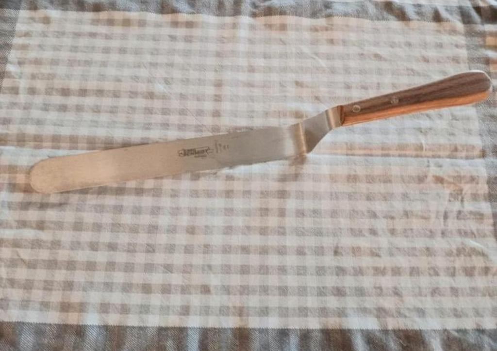 Paletmes Knikpalet | RVS | 260mm, Ophalen, Zo goed als nieuw, Inox of Chroom, Los bestek