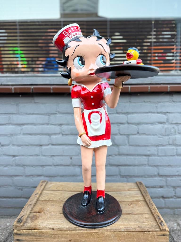 Betty Boop Diner beeld, Verzamelen, Stripfiguren, Ophalen, Betty Boop, Zo goed als nieuw