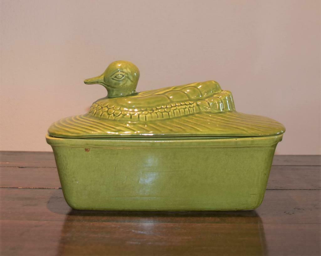 TERRINE CANARD EN FAÏENCE, Maison & Meubles, Cuisine | Vaisselle, Enlèvement ou Envoi