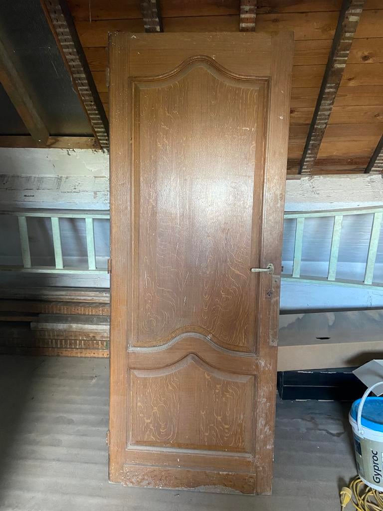 Massieve oude binnendeur, Enlèvement, Utilisé, Bois, Porte intérieure