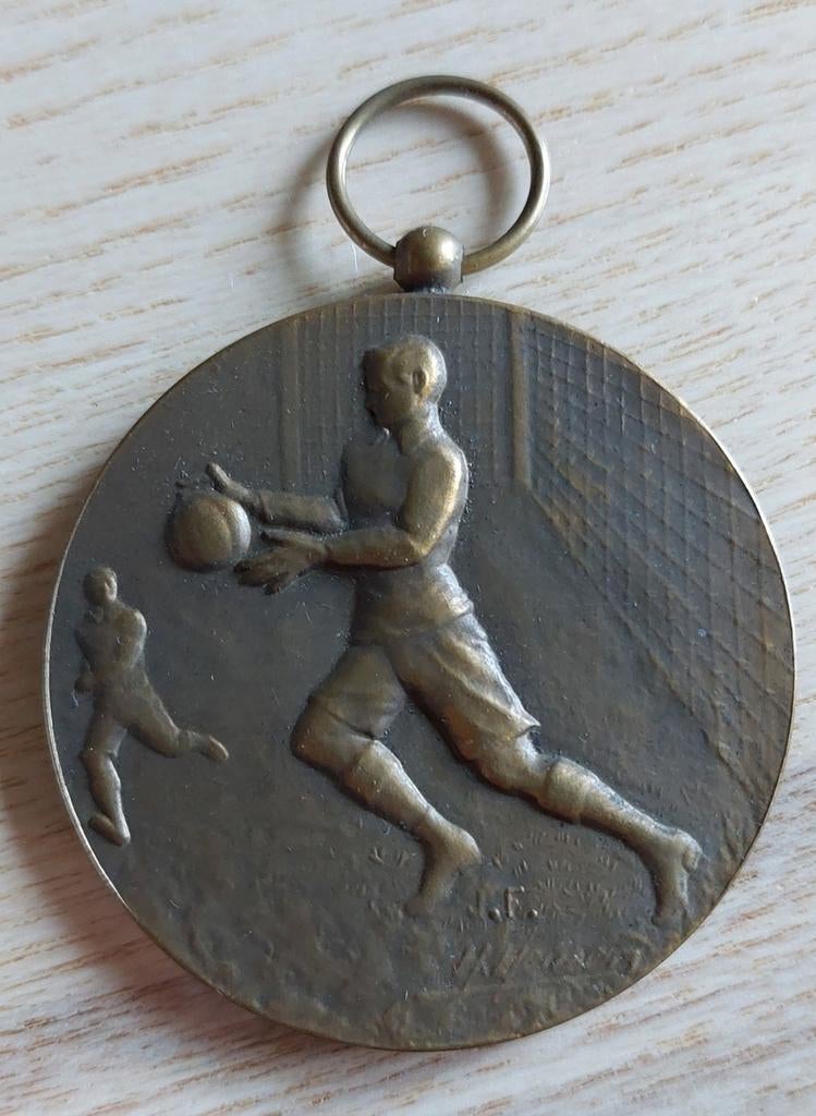 Medaille van het toernooi van Kortrijk 1954, Postzegels en Munten, Ophalen of Verzenden, Brons