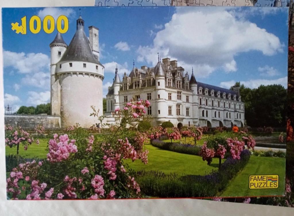 Puzzel kasteel Fame Puzzles 1000 stuks., Enlèvement ou Envoi, 500 à 1500 pièces, Utilisé, Puzzle