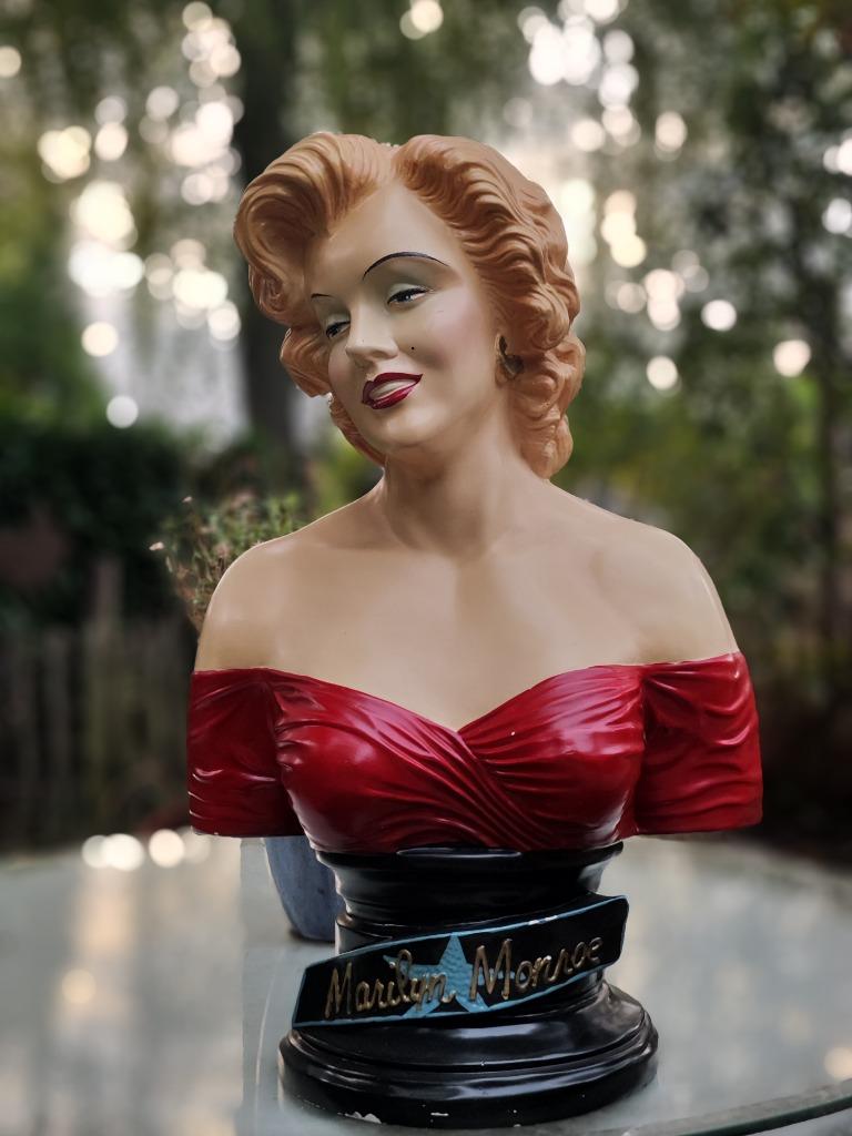 Marilyn Monroe buste – 65 cm hoog – retro decoratie, Collections, Statues & Figurines, Utilisé, Humain, Enlèvement