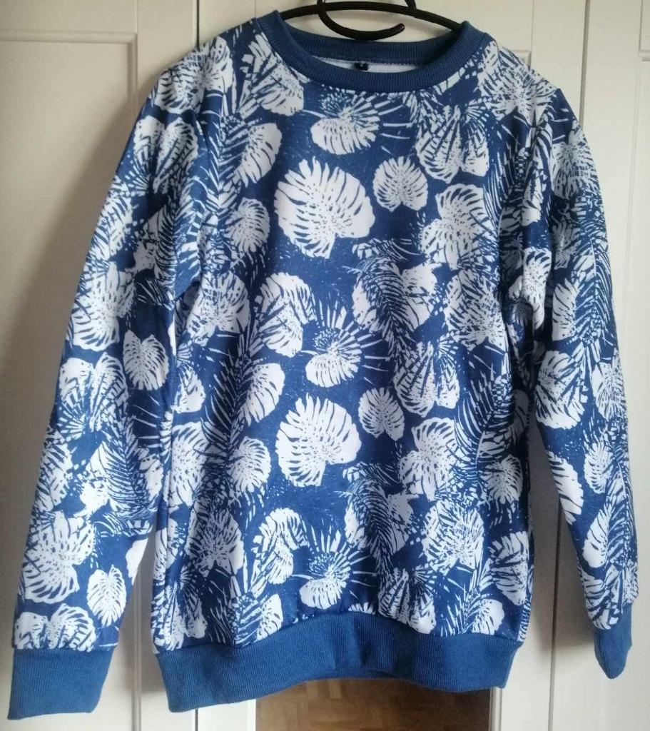 Knappe blauwe trui S, Ophalen of Verzenden