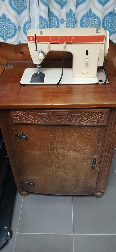 Singer naaimachine met kast, Enlèvement, Utilisé, Machine à coudre, Singer