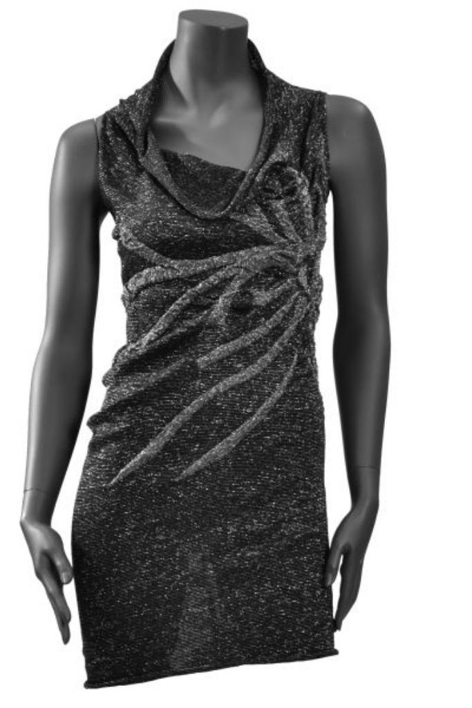 Tunique noir et gris argenté Sarah Pacini neuf sans laine, Neuf, Sarah pacini, Taille 38/40 (M), Enlèvement ou Envoi