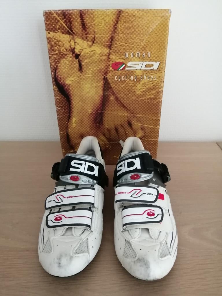 witte dames koersschoenen sidi maat 38, Enlèvement ou Envoi, Femmes, Utilisé, Chaussures