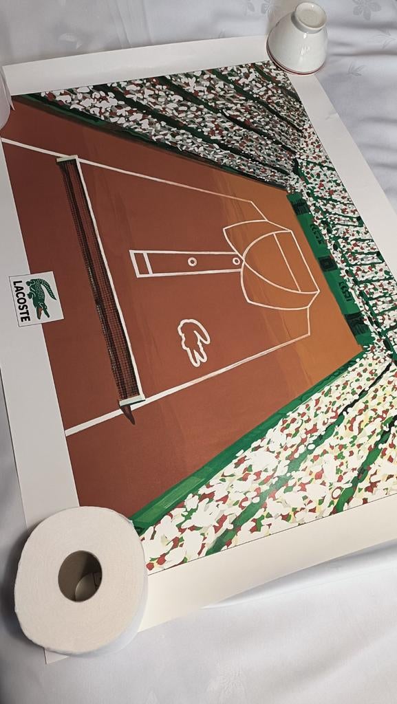 Affiche Lacoste Roland Garros tennis Polo, Ophalen, Gebruikt