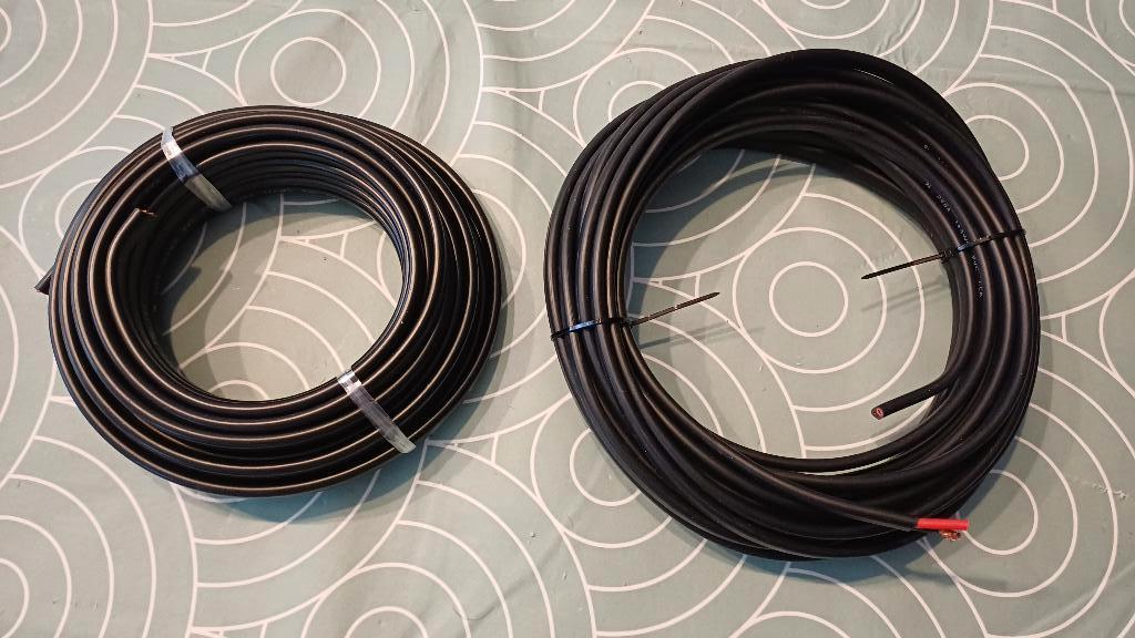 2 x 9 meter speakerkabel 2.5mm in platte zwarte mantel nieuw, Overige merken, Nieuw, Ophalen of Verzenden, 120 watt of meer