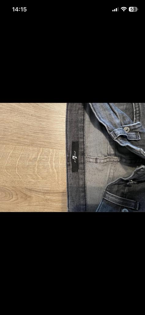 Grijze jeansbroek Seven For All Mankind, Enlèvement, Comme neuf, Gris, W27 (confection 34) ou plus petit