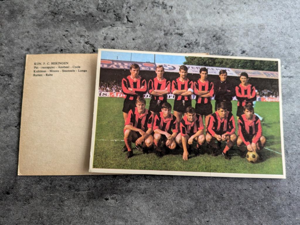 KAART VOETBAL BERINGEN FC TEAM EIND JAREN 60 KUHLMAN PUT, Verzenden
