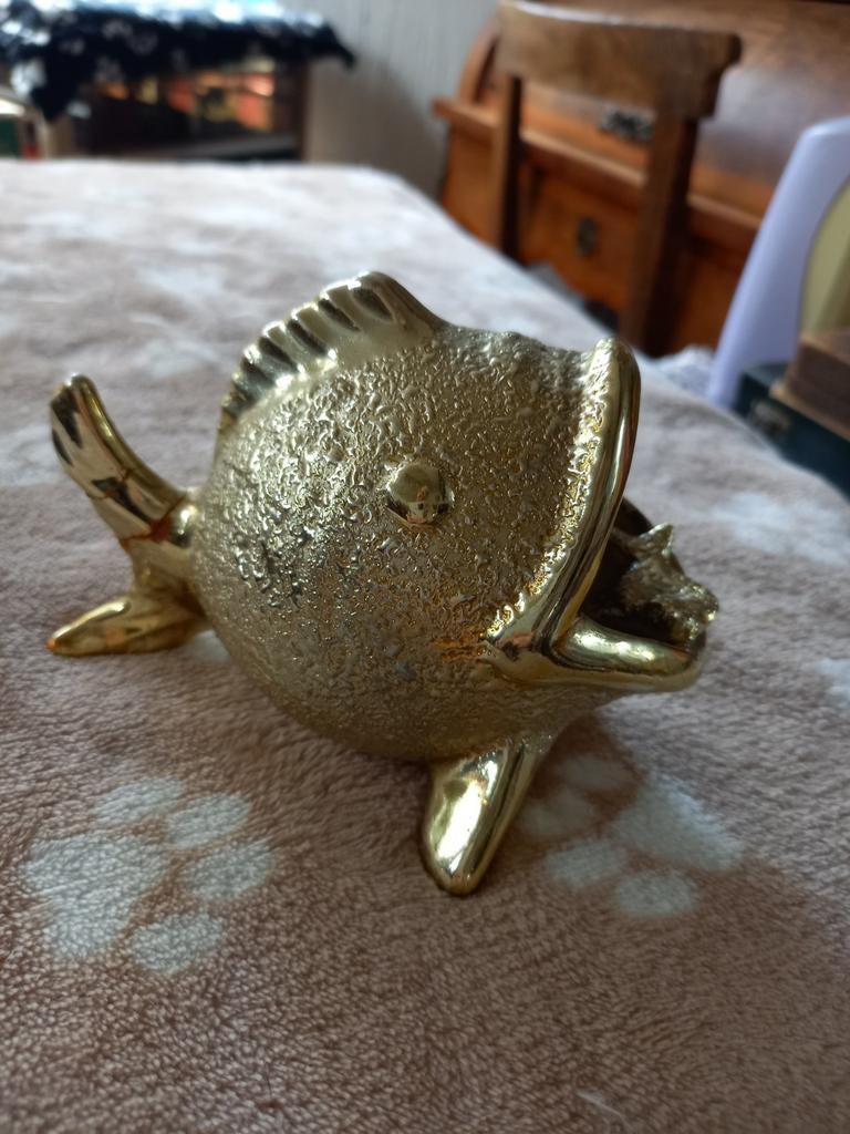Cendrier ancien, Utilisé, Porcelaine