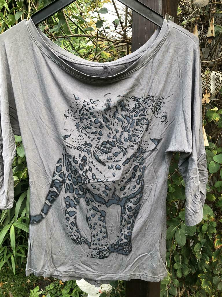 Shirt/ bloes  met tijgerprint, Kleding | Dames, Ophalen of Verzenden, Zo goed als nieuw, Grijs
