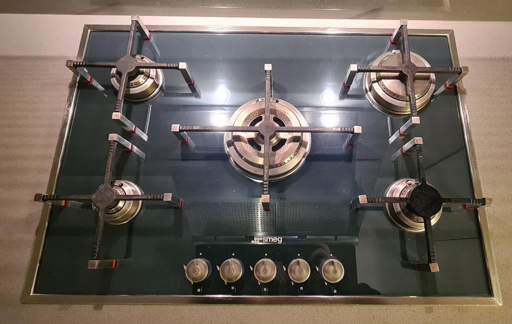 Smeg gaskookplaat, Ophalen, Gebruikt, Inbouw, Gas