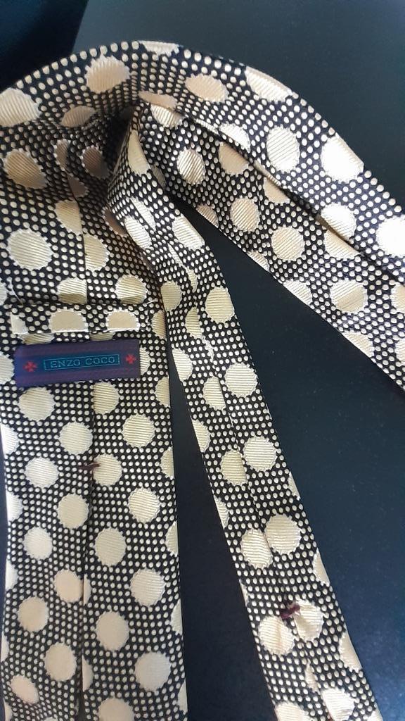 stropdas Enzo Coco - tijdloos chic - 100% zijde - Nieuw, Kleding | Heren, Stropdassen, Nieuw, Met patroon, Overige kleuren, Verzenden