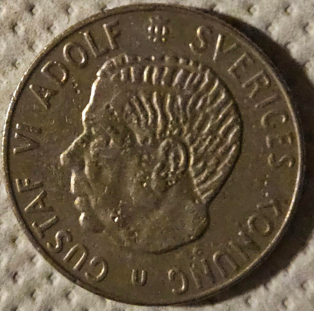 Zweeds 1 kroonmunt 1973, Postzegels en Munten, Ophalen of Verzenden, Zilver
