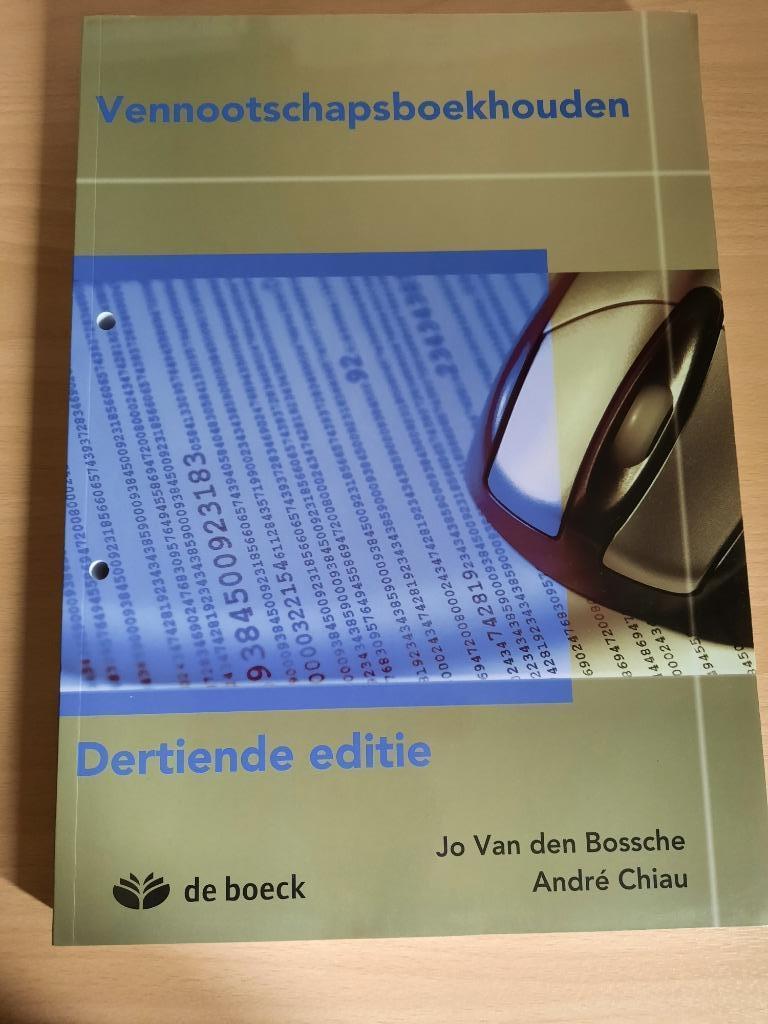 studieboek : Vennootschapsboekhouden, Ophalen, Zo goed als nieuw, Hoger Onderwijs
