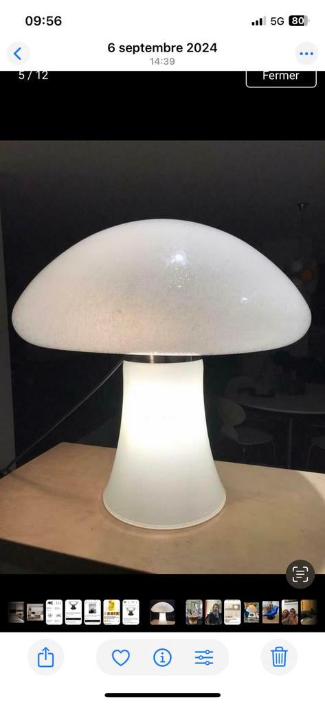 Champignon / Murano 1970, Ophalen, Zo goed als nieuw, Glas, Space age
