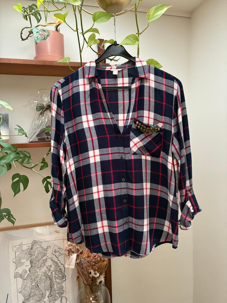 Geruite blouse van Esprit (Maat 34), Enlèvement ou Envoi, Autres couleurs, Comme neuf, Taille 34 (XS) ou plus petite