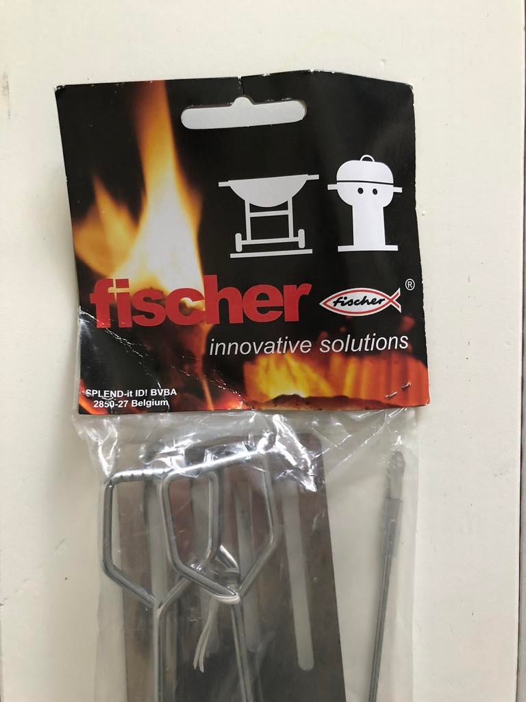 nieuw barbecue set Fischer 3-delig spatel vork tang, Tuin en Terras, Ophalen of Verzenden, Nieuw
