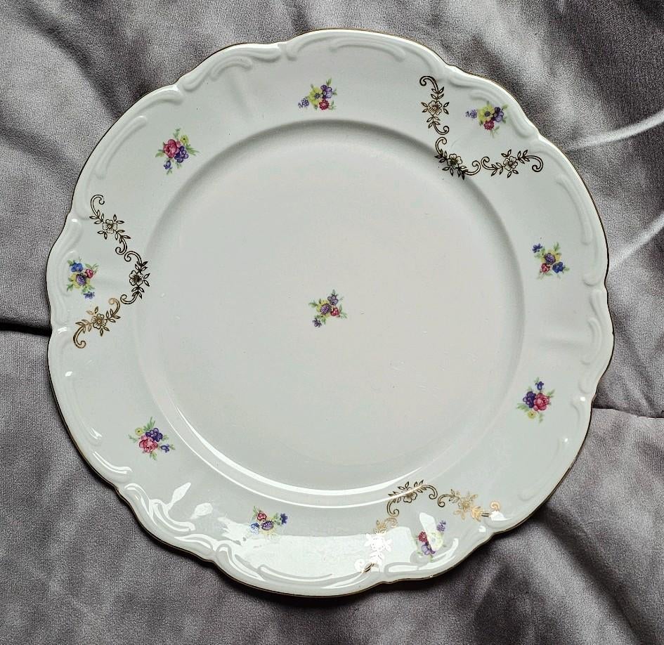 Vintage antiek porselein bord tielch walbrzych 24cm, Antiek en Kunst, Ophalen of Verzenden
